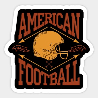 American Football. Hard game Sticker